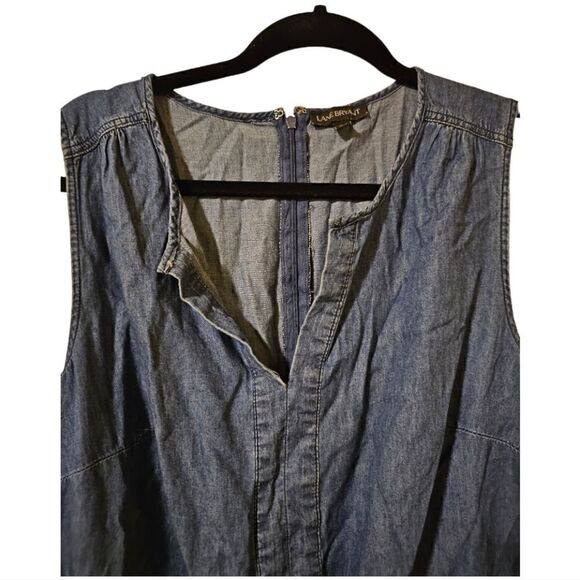 LANE BRYANT Denim Romper - Size 18 - Picture 3 of 8